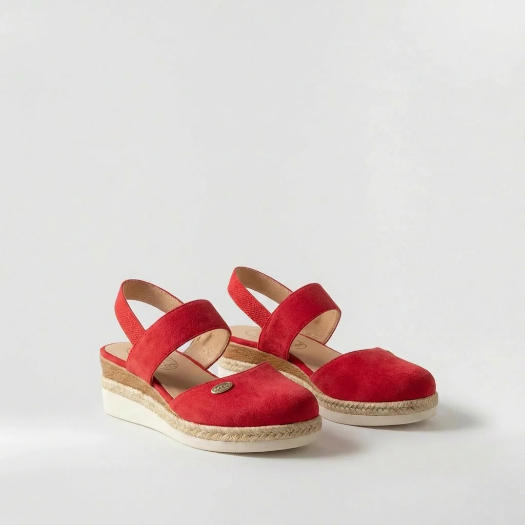 Sandali espadrillas da donna con cinturino e suola platform estiva - Image 7