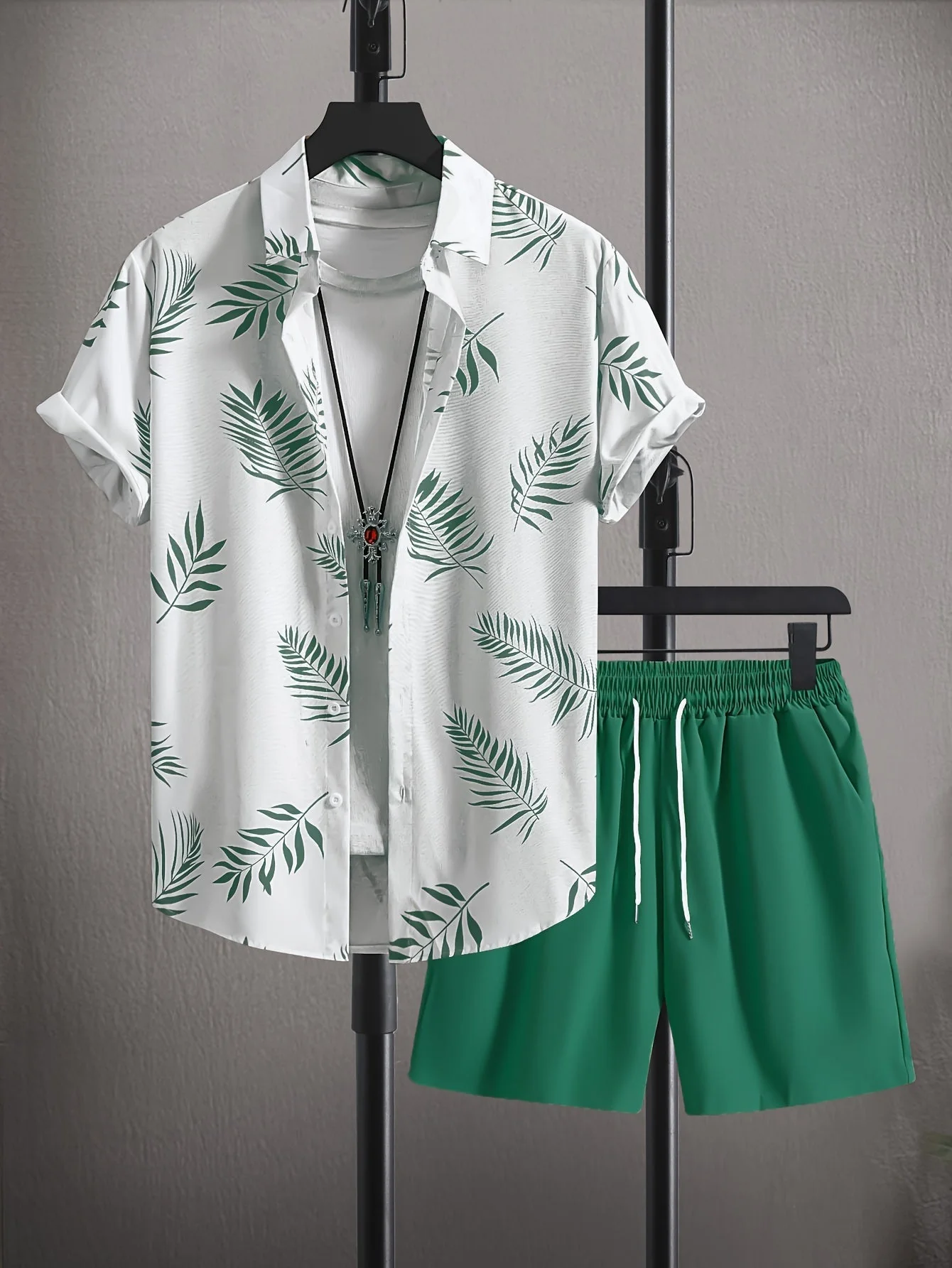 Set Estivo Camicia e Shorts da Uomo - Image 5