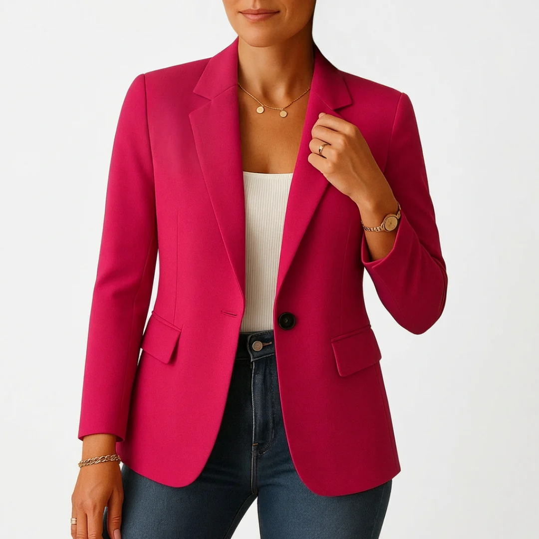Sofia | Blazer Donna con Chiusura a Un Bottone e Risvolto Classico | Professionale - Image 3