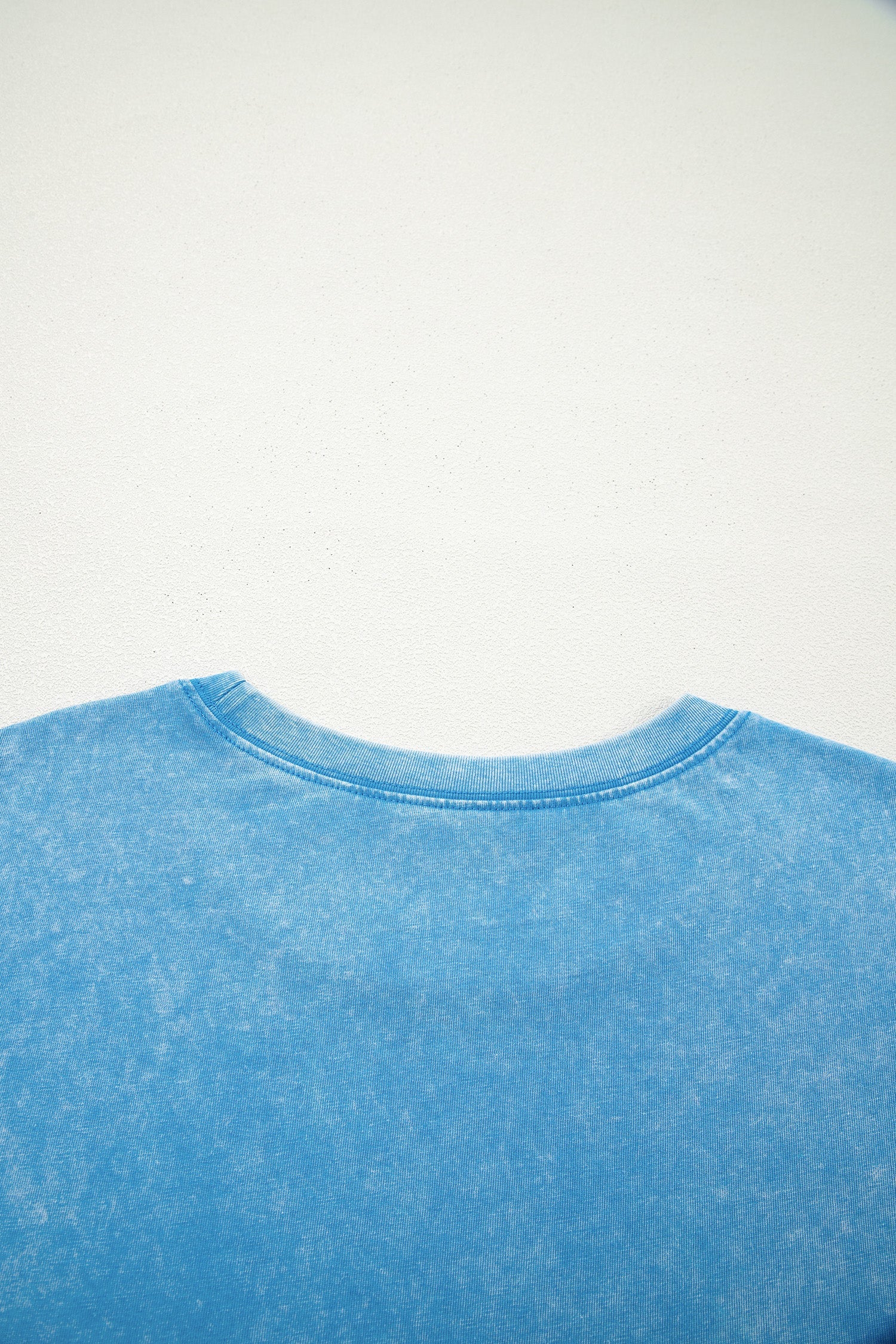 T-shirt Oversize Blu Effetto Lavaggio Minerale - Image 10