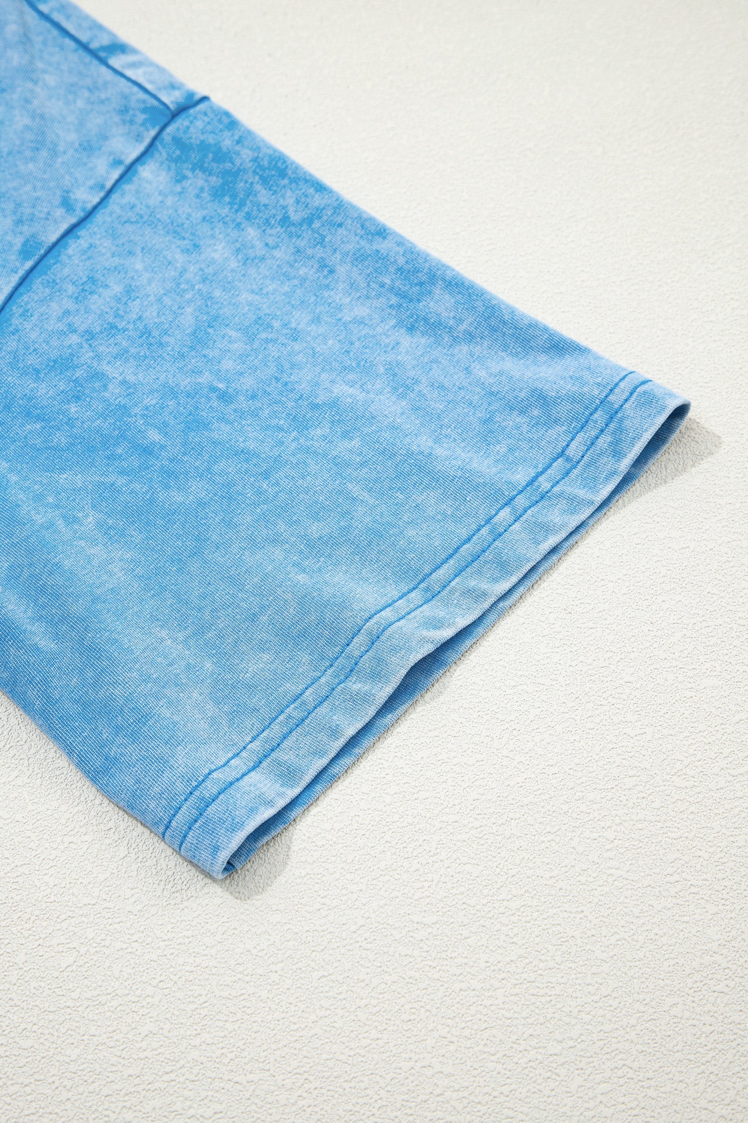 T-shirt Oversize Blu Effetto Lavaggio Minerale - Image 9