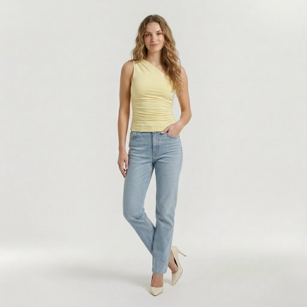 Top Canotta da Donna Slim Fit – Maglia Senza Maniche Basic Estiva